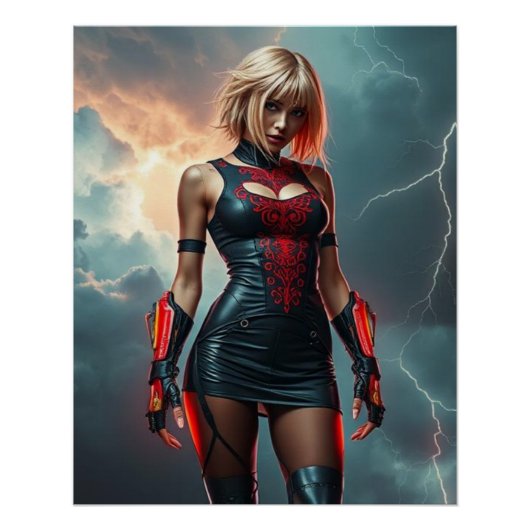 Lyra, Tochter des Blitzes Perfect Poster (Voorkant)