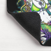 "Lyra" Tropische regenboogzeemeermaid Art Mousepad Muismat (Hoek)