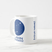Lyran Starseed Mok – Lyra Sterrenbeeld Ontwerp (Voorkant links)