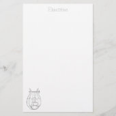 Lyre-kantoorbenodigdheden - gepersonaliseerd briefpapier (Voorkant)