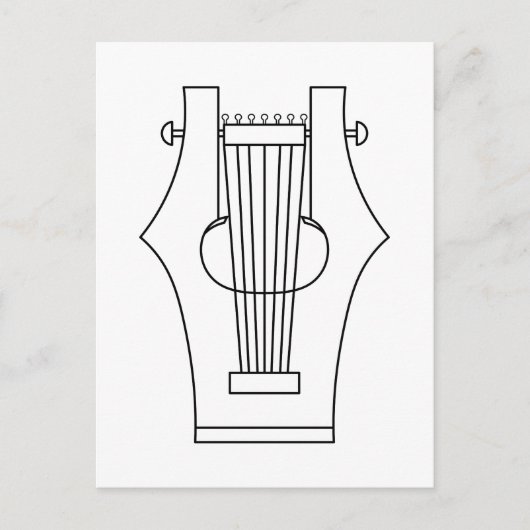 Lyre (lyra) - Oude Grieks instrument Briefkaart (Voorkant)