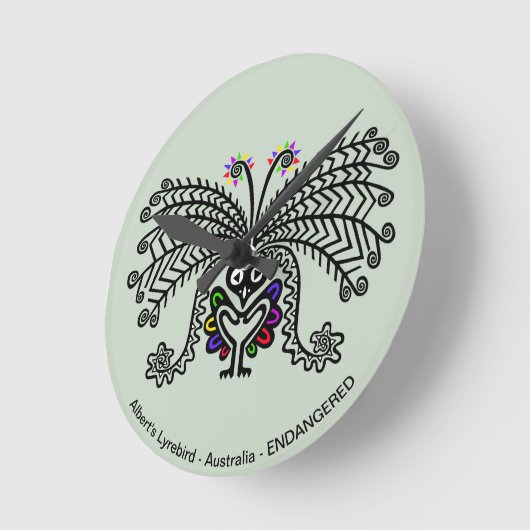 Lyrebird - ronde klok (Hoek)