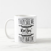 Lyric Song Hip Hop Ridin zie me Rollin Hatin Koffiemok (Links)