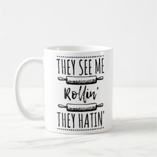 Lyric Song Hip Hop Ridin zie me Rollin Hatin Koffiemok