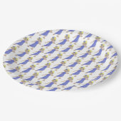 Lyrical Dancer Modern Dance Overweging Paars kostu Papieren Bordje (Gekanteld)