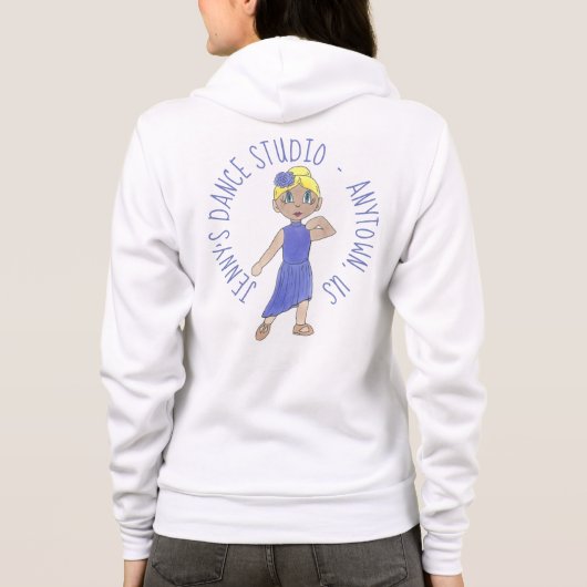 LYRICAL Dancer Personalized Dance Studio Teacher Hoodie (Achterkant)