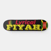 LYRICAL FIYAH Skateboard, 7¾" Deck Persoonlijk Skateboard (Horizontaal)