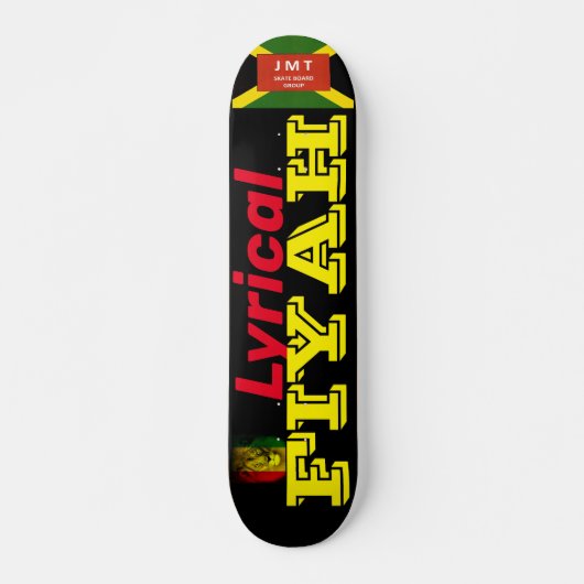 LYRICAL FIYAH Skateboard, 7¾" Deck Persoonlijk Skateboard (Voorkant)
