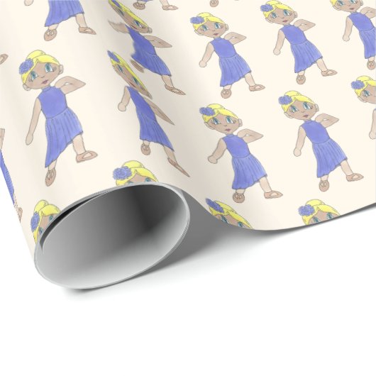 Lyrical Modern Dance Teacher Overweging Dancer Gir Cadeaupapier (Rol Hoek)