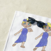 Lyrical Modern Dancer Paars Costume Dance Overwegi Strandlaken (In situ)