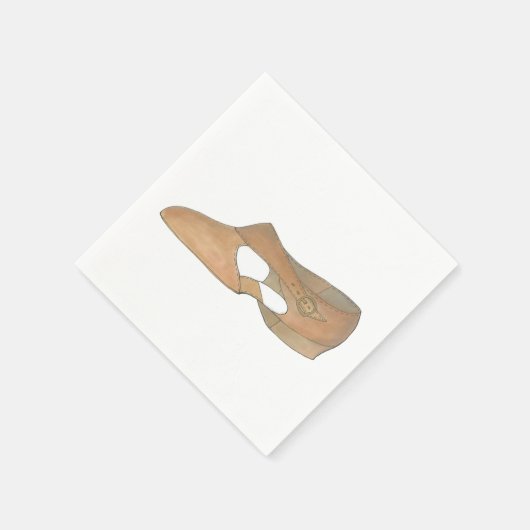 Lyrical Tan Modern Dance Teacher Dancer Shoe Servetten (Hoek)