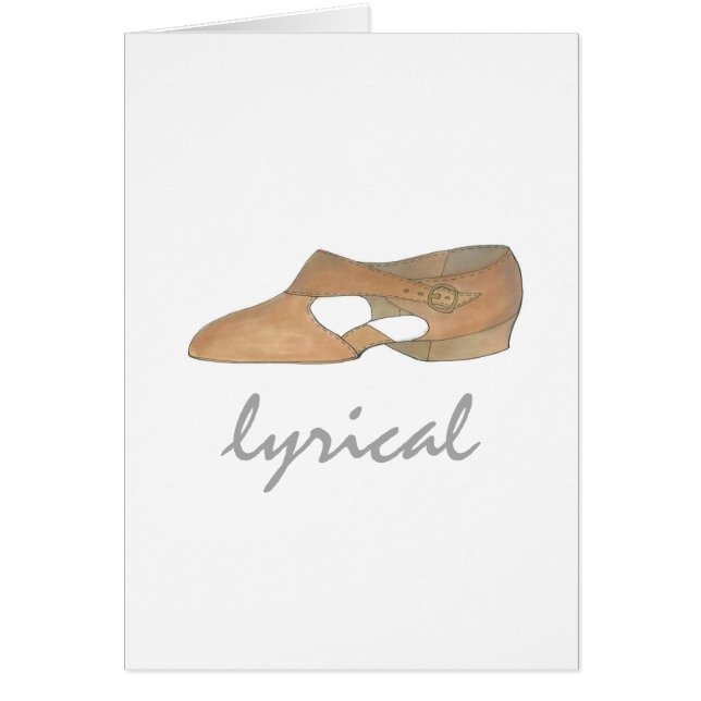 Lyrical Tan Modern Dance Teacher Shoe Overweging G (Voorkant)