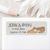 Lyrical Tan Modern Dance Teacher Shoe Personalized Etiket (Insitu)