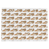 Lyrical Tan Modern Dance Teacher Shoe Print Groot Cadeauzakje (Achterkant)