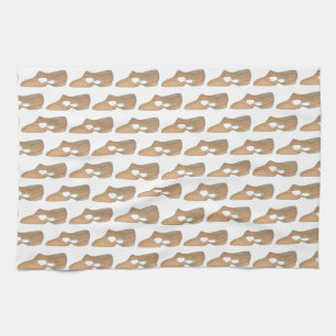 Lyrical Tan Modern Dance Teacher Shoe Print Theedoek