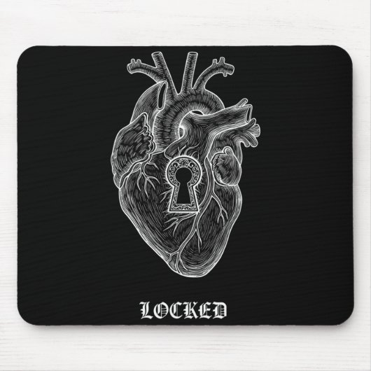 Lyriclyfe-langermige shirt-achy Breaky Heart-vergr Muismat (Voorkant)