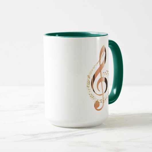 Lyrics in Motion – gestileerde muziek Quote Design Mok (Voorkant rechts)