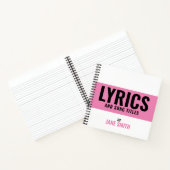 Lyrics Notitieboek (Binnen)