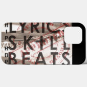 LYRICS SKILL BEATS Case-Mate iPhone CASE (Achterkant (horizontaal))