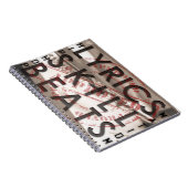 LYRICS SKILL BEATS hip hop Notitieboek (Rechterzijde)