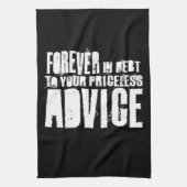 Lyrics Tea Towel Theedoek (Verticaal)