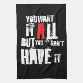 Lyrics Tea Towel Theedoek (Verticaal)