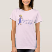 Lyrisch is levensliefde moderne danseres t-shirt (Voorkant)