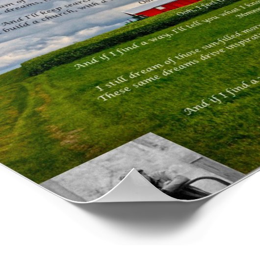 Lyrisch Poster - De droom opnieuw (Hoek)