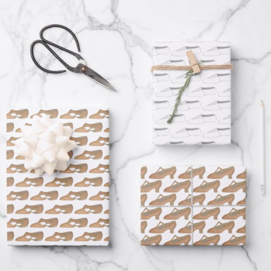 Lyrische Acro Karakter Schoenen Dans Leraar Studio Inpakpapier Vel (Voorkant)