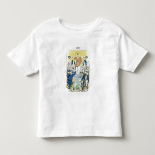 lyrische plaat voor een nummer gewijd aan de kinder shirts