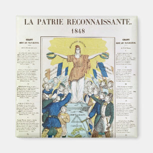 lyrische plaat voor een nummer gewijd aan de magneet