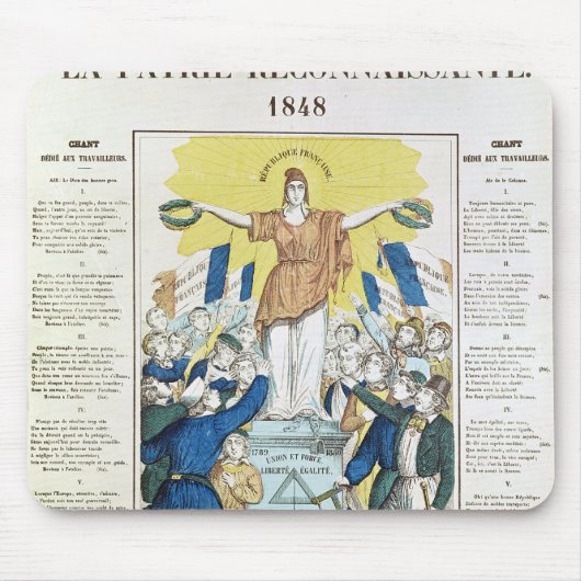 lyrische plaat voor een nummer gewijd aan de muismat (Voorkant)