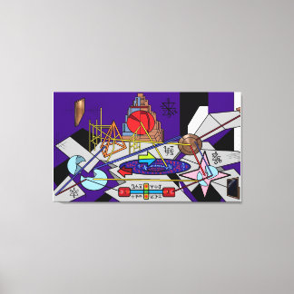 Lyrische Wanorde Canvas Afdruk