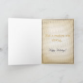 Lysander en Renfield Caroling Feestdagen Kaart (Binnen)