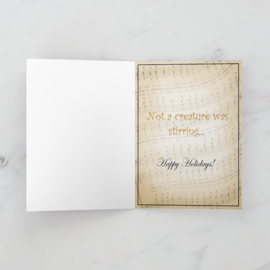 Lysander en Renfield Caroling Feestdagen Kaart (Binnen)