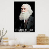 Lysander Spooner Colorized Poster (Keuken)