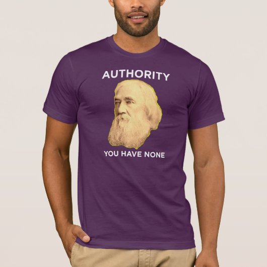 Lysander Spooner No Authority T-shirt (Voorkant)