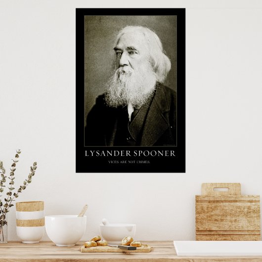 Lysander Spooner Poster (Keuken)