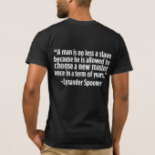 Lysander Spooner T-Shirt (Achterkant)