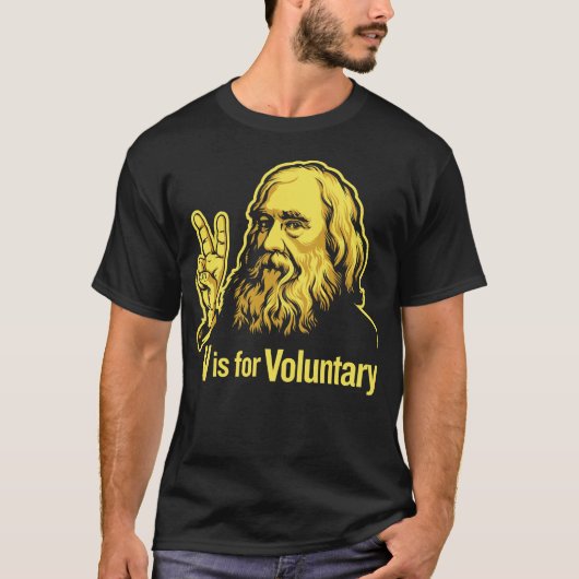 Lysander Spooner Voluntaryism T-Shirt (Voorkant)