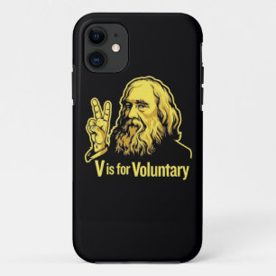 Lysandor Spooner Peace Sign Case-Mate iPhone Case