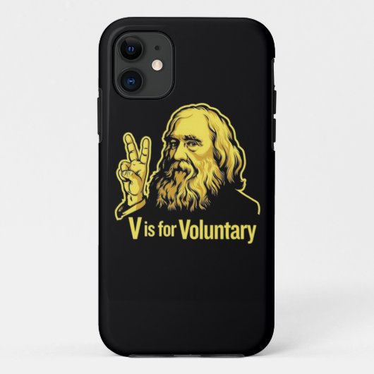 Lysandor Spooner Peace Sign Case-Mate iPhone Case (Achterkant)