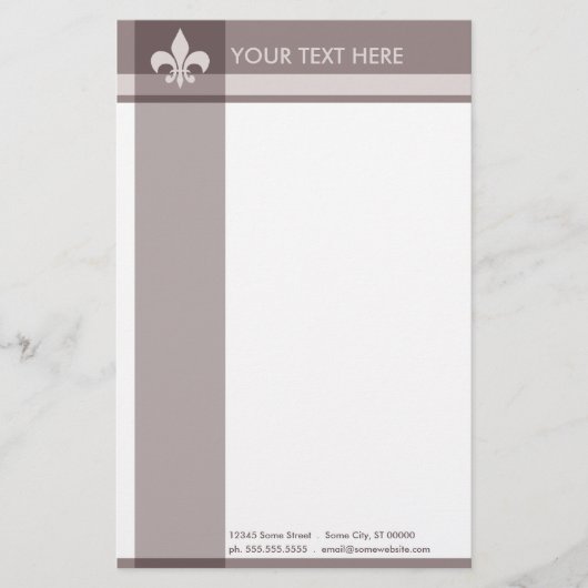 lysbloem briefpapier (Voorkant)