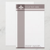 lysbloem briefpapier (Voorkant / Achterkant)