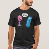 Lyse to meet you bacteriofaag 1 t-shirt (Voorkant)