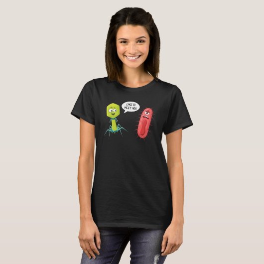 Lyse To Meet You Bacteriophage 9 T-shirt (Voorkant volledig)