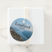 Lysefjord Noorwegen Bedankjes Labels (In situ)