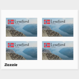 Lysefjord Noorwegen Rechthoekige Sticker