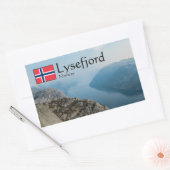 Lysefjord Noorwegen Rechthoekige Sticker (Envelop)