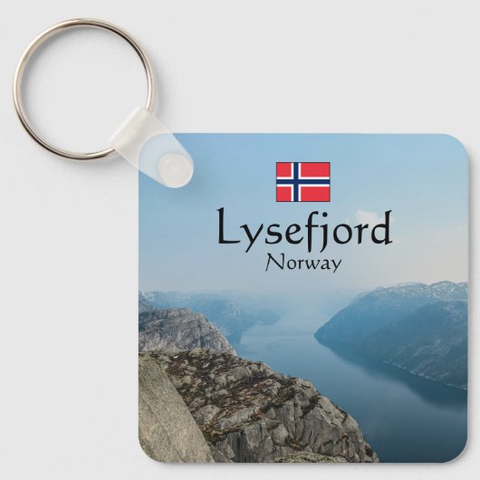 Lysefjord Noorwegen Sleutelhanger (Voorkant)